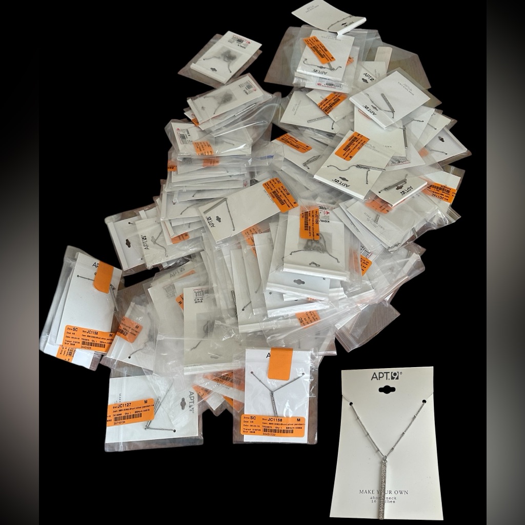 Reseller Bundle 100 Pcs Of Apt 9 Necklace Pendants Silver Tone All Nwt 103$
